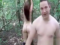 Teen Slave Fisted Whilst Tied To A Tree