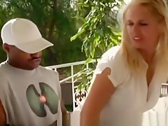 Busty Blonde Milf Banged By Black Boner Outdoors