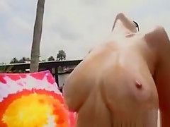 Jazmyn Has Her Tits Played With In Pool