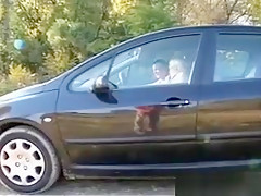 Fat Old Lesbian Couple Having Fun Outside
