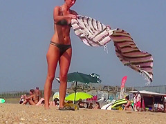 French Brown Incredible Topless Best Ass of the Beach
