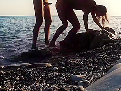 Russian Girl Sasha Bikeyeva - &nbsp Stunning nudist teases on camera, gets fucked and sucks a tourist on the beach