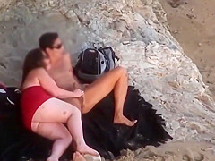 big fat ass beach action