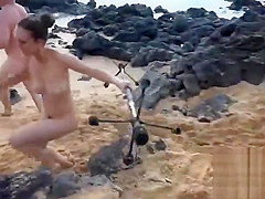 Jade Nile puts on a show for all at the nude beach