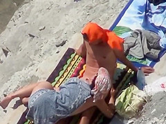 Two Nude Beach Couples Handjobs Voyeur Serie 23