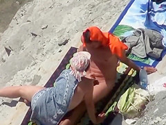 Two Nude Beach Couples Handjobs Voyeur Serie 23