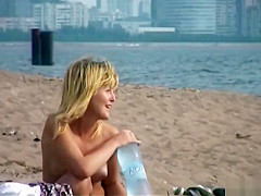 Naked Hot Nudist Ladies Spied on hidden camera Voyeur beach