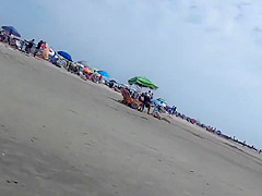 Candid 05 nice ass walking jiggling beach hidden cam slow mo