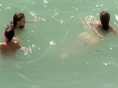 Pretty Ladies Get Naked On The Beach