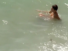 Pretty Ladies Get Naked On The Beach