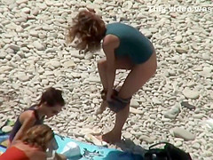 Pretty Ladies Get Naked On The Beach