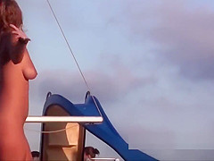Horny Nudist Milfs Exposed Pussies By Hidden SpyCam At Beach