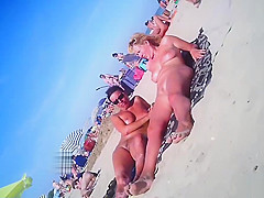 Horny Milfs Fucked By Strangers At Nudist Beach Voyeur HD