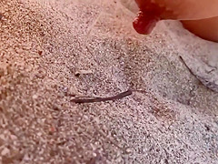 Real Life Risky Nude Beach Public Hike, Sun, Play & Fuck. Huge Cumshot