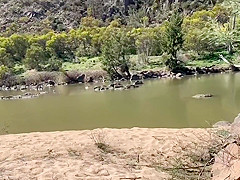 Real Life Risky Nude Beach Public Hike, Sun, Play & Fuck. Huge Cumshot