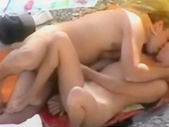 Nudist Beach Couple Masturbates Each Other Spycam