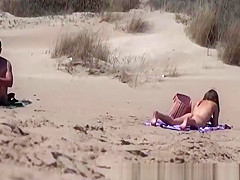 Sunbathing Nudist Beach Two Couple Fuck Hidden Cam