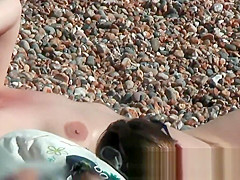 Amateur public nudist beach voyeur vid