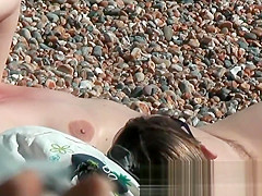 Amateur public nudist beach voyeur vid