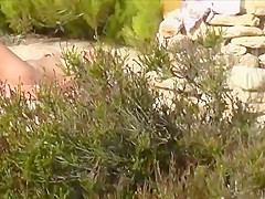 Best Nude Beach Perv Video 2018 Great Cumshot Over MILF