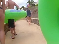 Thick Latina Booty Bikini Close-Up Voyeur Spycam