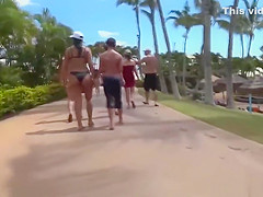 Thick Latina Booty Bikini Close-Up Voyeur Spycam