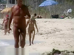 Exquisite nude beach voyeur spy cam video