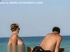 Exquisite nude beach voyeur spy cam video