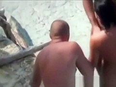 Nude Beach - Nice Bareback Threesome