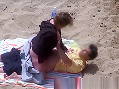 Horny Couple Greek Beach Voyeur