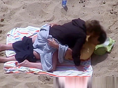 Horny Couple Greek Beach Voyeur