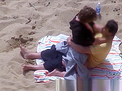 Horny Couple Greek Beach Voyeur