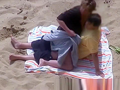 Horny Couple Greek Beach Voyeur