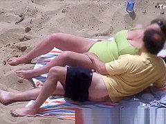 Horny Couple Greek Beach Voyeur