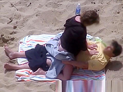 Horny Couple Greek Beach Voyeur