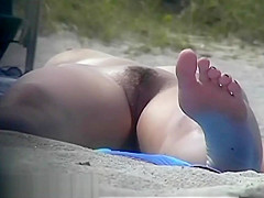 Sexy nudists in hidden web camera beach shots