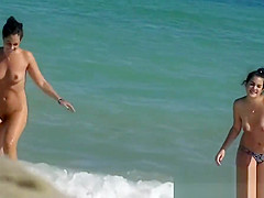 Nudist beach video of really sexy tight bitches being comple