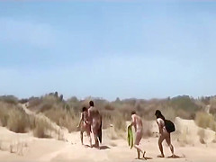 Couple Split By Strangers And Fucks On Nudist Beach