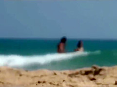 Couple Split By Strangers And Fucks On Nudist Beach