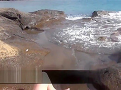 a la plage avec ma copine pour les voyeurs sur ma cam direct
