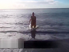 a la plage avec ma copine pour les voyeurs sur ma cam direct