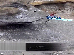 a la plage avec ma copine pour les voyeurs sur ma cam direct