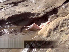 a la plage avec ma copine pour les voyeurs sur ma cam direct