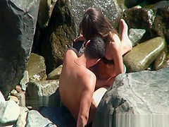 Voyeur on nude beach films publiic sex