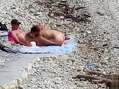 Couple Fucked On A Public Beach While As People Walked Near
