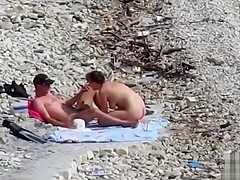Couple Fucked On A Public Beach While As People Walked Near