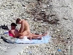 Couple Fucked On A Public Beach While As People Walked Near