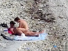 Couple Fucked On A Public Beach While As People Walked Near