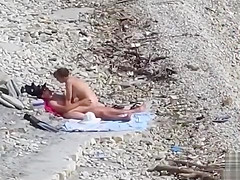 Couple Fucked On A Public Beach While As People Walked Near