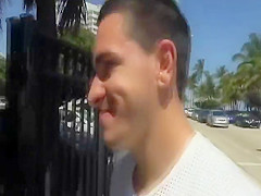 Super hot latina beach tease and finger